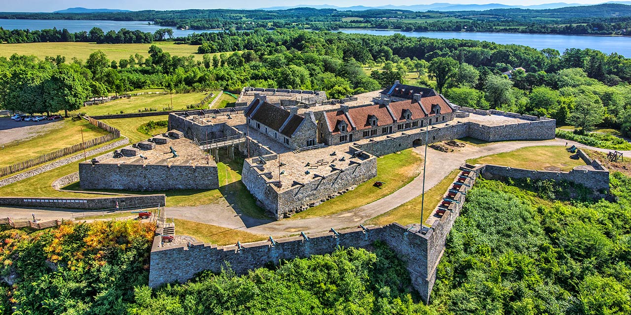 Aerial of Fort Ticonderoga