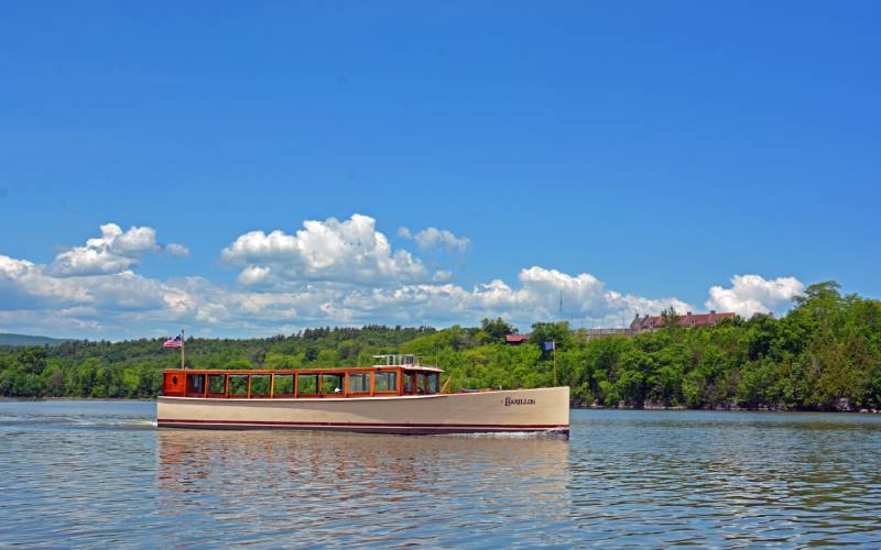 Carillon Boat on Lake Champlain