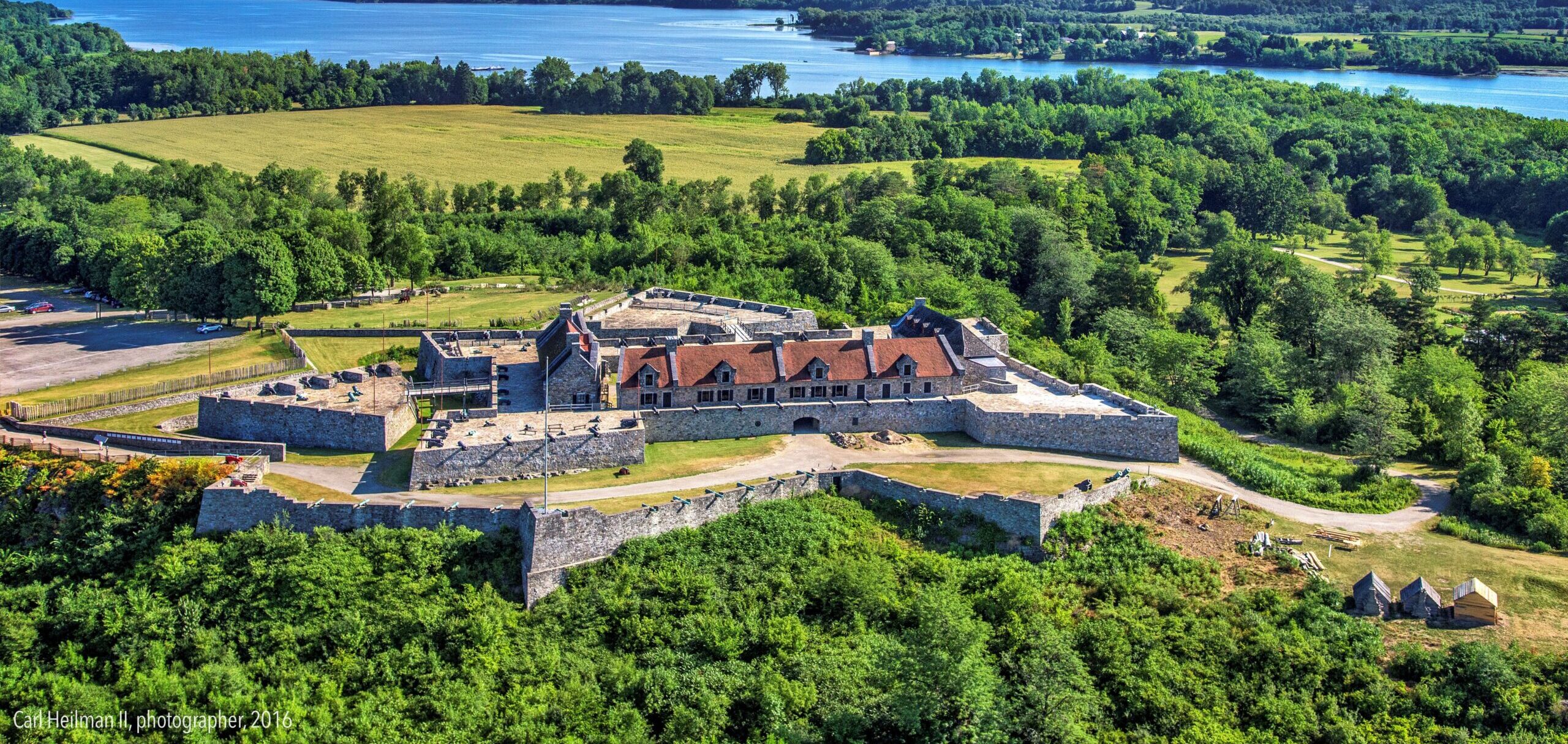aerial view of Fort Ticonderoga