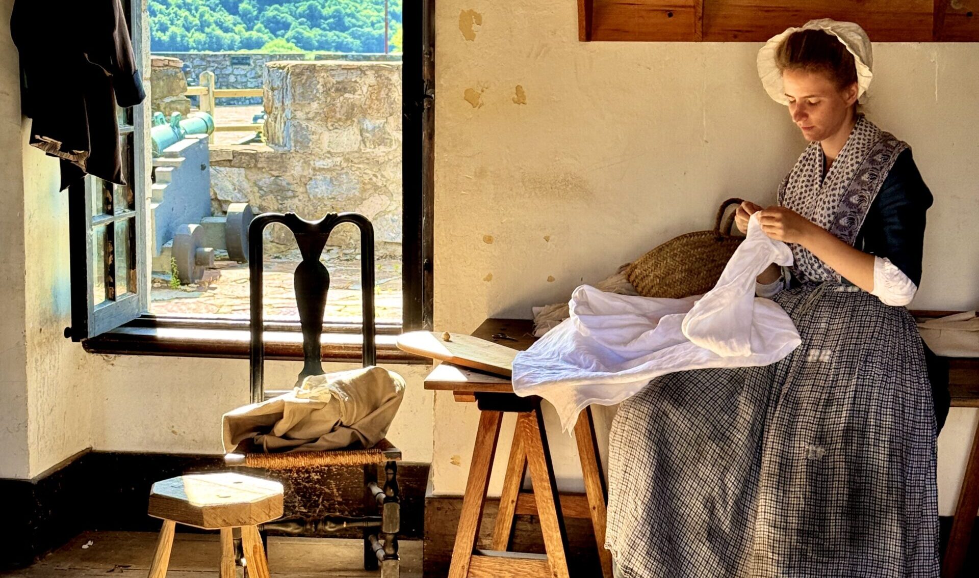woman in tailor shop